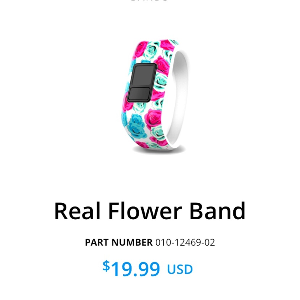 Vivofit Jr. NWOT - band only from Garmin floral
